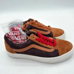 Vans Old Skool Pig Suede Skater Casual Iconic Sneakers Brown NWOB 7